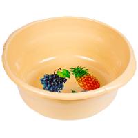 Таз 12л "Новинка" с ручками бежевый 03014