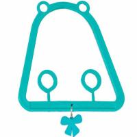 Игрушка д/птиц Качель с с подвесом 9,5*9,5см бирюзовая/5028бирюз/Дарэлл
