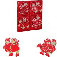 Новогоднее Мальчик-девочка 6см набор из 4-х 7245088 Новогоднее Мальчик-девочка 6см набор из 4-х 7245088