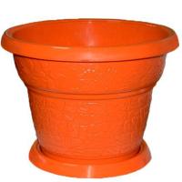 Цветочный горшок №4 4л терракотовый с поддоном Цветочный горшок №4 4л терракотовый с поддоном