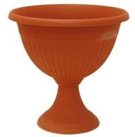 Вазон на ножке низкий 7л Ливия терракот М3206 Вазон на ножке низкий 7л Ливия терракот М3206
