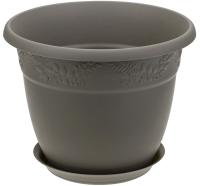 Кашпо РЯБИНА  7,5л Французский серый М3057 Кашпо РЯБИНА  7,5л Французский серый М3057