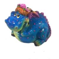 Фигура Девочка-дракоша (синий) L7.5W6H6 716346/SGD002