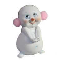 Снеговик застенчивый L7,5W6,5H11  715301/W100 Снеговик застенчивый L7,5W6,5H11  715301/W100