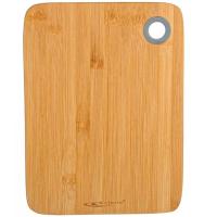 Доска раздел. бамбук 280*210*10мм прямоугол. силиконовая ручка КТ-ДР-159 /24шт/Катунь