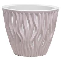 Кашпо Вдохновение 3л бежевый/розовый КШ-8647