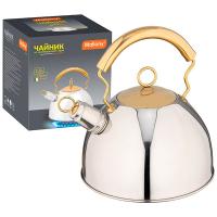 Чайник 2,5л DJВ-3427 нерж.сталь, со свистком, капс.дно/6шт/910070