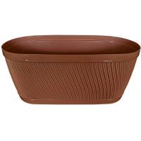 Кашпо Соната 2,8л овал коричневый с прик. под. А033 /20шт/Арз Кашпо Соната 2,8л овал коричневый с прик. под. А033 /20шт/Арз
