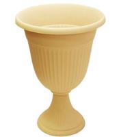 Вазон на ножке высокий 7,1л Ливия белая глина М3202 Вазон на ножке высокий 7,1л Ливия белая глина М3202