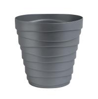 Кашпо Бархан 0,9л серебряный КШ-4387 Кашпо Бархан 0,9л серебряный КШ-4387