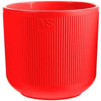 Кашпо Росси VipSet 3,1л красный с вставкой /8шт/ЭД