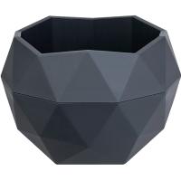 Кашпо Топаз 0,17л антрацит с вставкой КШ-1373 /20шт/ПП 