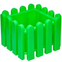 Кашпо Вологда 18,5*18,5*14,2см квадрат зеленый 07202 /10шт/Милих Кашпо Вологда 18,5*18,5*14,2см квадрат зеленый 07202 /10шт/Милих