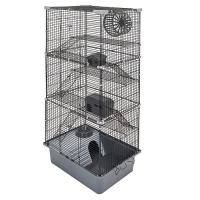 Клетка д/грыз ЭКО 6-х эт РИККИ 42*30*95см разборная серая/43122/Дарэлл Клетка д/грыз ЭКО 6-х эт РИККИ 42*30*95см разборная серая/43122/Дарэлл