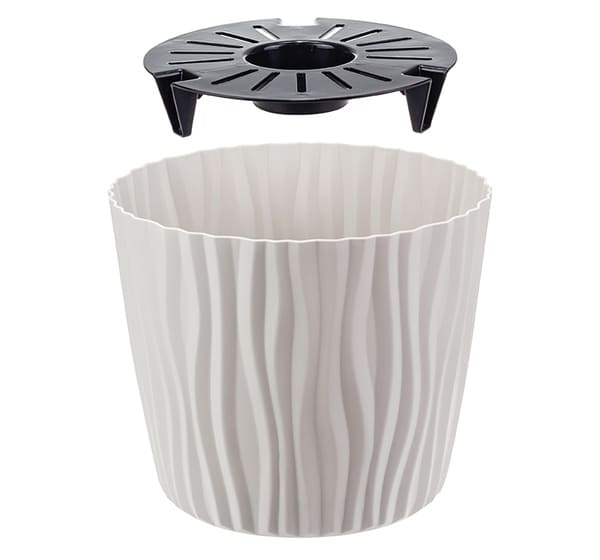 Кашпо ВОЛНА 4л белый М3189