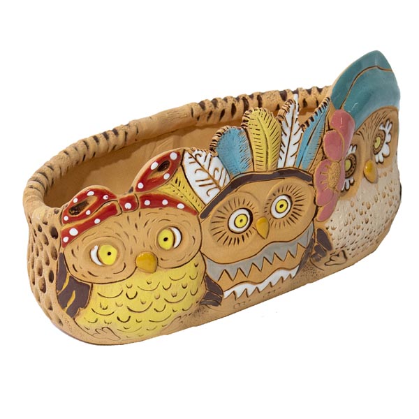 Кашпо Совята кашпо милое (тройняшки) 2,2л