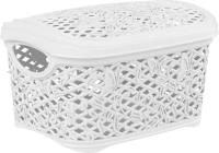 Корзина д/хранения Keeplex Fiori 3.3л с крышкой белое облако KL4012 /13шт/ПР