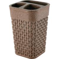 Подставка д/зубных щеток Plast Team Stone шоколадный мокко PT1344 /36шт/ПТ Подставка д/зубных щеток Plast Team Stone шоколадный мокко PT1344 /36шт/ПТ