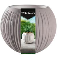 Кашпо Сфера Мини 0,3л серый жемчуг КШ-4433