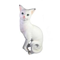 Фигура Кошка (белый глянец) L17W13H34 718079/I130