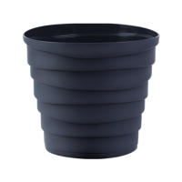 Кашпо Бархан 0,9л антрацит КШ-4314 Кашпо Бархан 0,9л антрацит КШ-4314