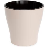 Кашпо Лея 10л бежевый с вставкой М8870