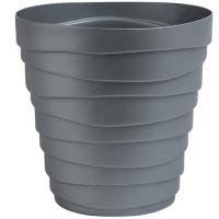 Кашпо Бархан 2,25л серебряный КШ-4389 Кашпо Бархан 2,25л серебряный КШ-4389