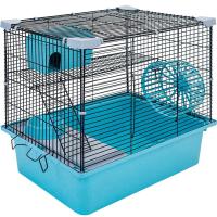 Клетка д/грыз №1 РПК57 2-х эт укомплектованная 42*30*40см бирюзовая/Евро Клетка д/грыз №1 РПК57 2-х эт укомплектованная 42*30*40см бирюзовая/Евро