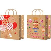 ПБР62571 Пакет 26*33*14 подарочный крафт /10шт/200шт/