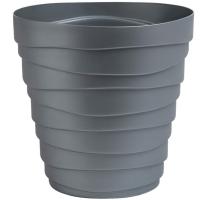 Кашпо Бархан 1,4л серебряный КШ-4388 Кашпо Бархан 1,4л серебряный КШ-4388