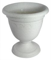 Вазон на ножке высокий 3л Колывань мрамор С134 Вазон на ножке высокий 3л Колывань мрамор С134