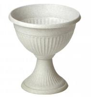 Вазон на ножке низкий 7л Ливия мраморный М3206 Вазон на ножке низкий 7л Ливия мраморный М3206