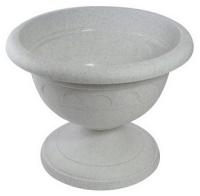 Вазон на ножке низкий 5,3л Колывань мрамор С146 Вазон на ножке низкий 5,3л Колывань мрамор С146