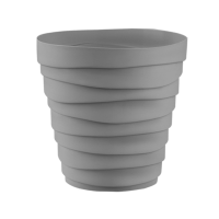 Кашпо Бархан 0,9л серый жемчуг КШ-4333 Кашпо Бархан 0,9л серый жемчуг КШ-4333