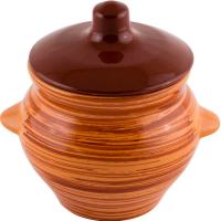 Горшок духовой д/запекания 0,5л Полосы /18шт/006691/