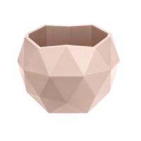 Кашпо Топаз 1,2л пудровый с вставкой КШ-3011 /12шт/ПП 