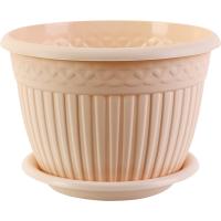 Кашпо Византия 15л пудровый под. КШ-1176 /8шт/ПП