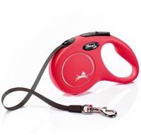 Рулетка Флекси Классик S ремень 5м на 15кг красная/23204/20/Евро