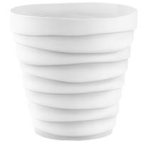 Кашпо Бархан 2,25л белый КШ-4338 Кашпо Бархан 2,25л белый КШ-4338