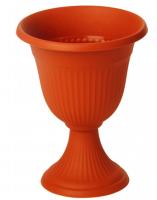 Вазон на ножке высокий 7,1л Ливия терракот М3202 Вазон на ножке высокий 7,1л Ливия терракот М3202