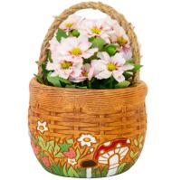 Кашпо Корзина плетень для цветов 1л