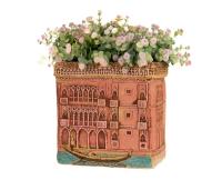 Кашпо Венеция дом №5 большое глазурь 118-293-01