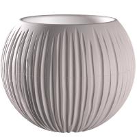 Кашпо Сфера 1,7л серый жемчуг КШ-9766 Кашпо Сфера 1,7л серый жемчуг КШ-9766