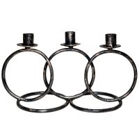 ДЕКОР Подсвечник Кольцо 3 свечи антик золото РЗДИ/1шт