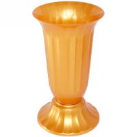 Вазон д/срезки Цветочный №0 1л золотой 03000 Вазон д/срезки Цветочный №0 1л золотой 03000