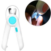 Когтерез с подстветкой и встроенной пилкой бело-голубой 15см/КПП2