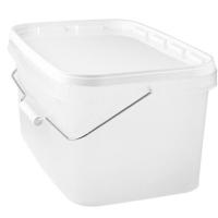 Ведро 5,8л 288*196 прямоугол. с крышкой прозрач ручка металл. /25шт/ АУ