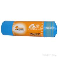 Мешки для мусора РЫЖИЙ КОТ 35л (20шт) ПНД с завязками 310326 