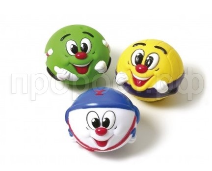 Игрушка с Мяч виниловый Весельчак д/средних и крупных пород 8см/ISJ1022/C2373/ЗР