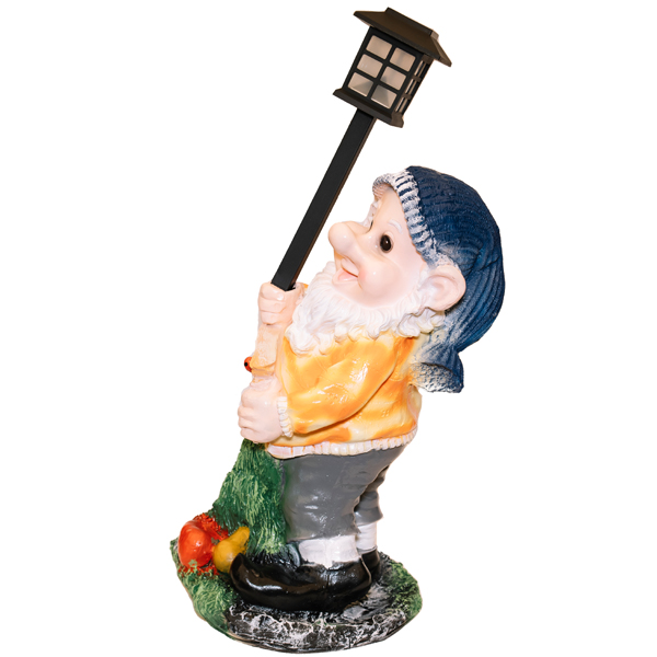 Гном с фонарем и табличкой привет Н-52см 169417